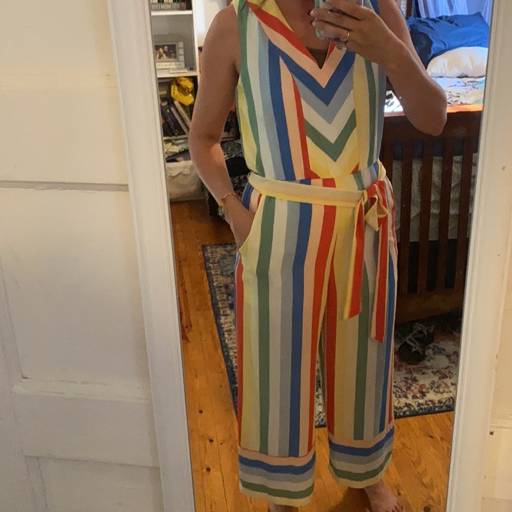 Rainbow romper new without tags